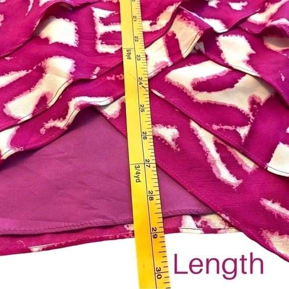 Miss Me Couture Strapless Layered, Ruched, Asymmetric Hem Pink Dress - Picture 8 of 13